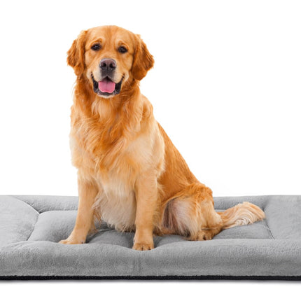 Dog Crate Pad, Washable Cozy Dog Bed Mat for Medium Dogs 36"x23", Gray