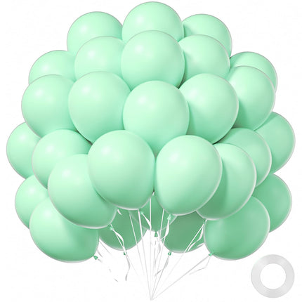 White Balloons 12 inch, White Latex 50pcs Party Balloons