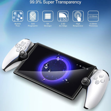 ivoler 2-Pack Screen Protector Tempered Glass for PlayStation Portal Remote Player 8 inch 2023, Transparent HD Clear Anti-Scratch Screen Protector for PlayStation PS Portal Remote Player 8.0''