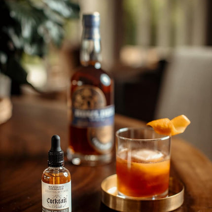 CocktailPunk Cocktail Bitters Small Batch Craft - Made in USA Using All Natural Organic Non GMO Fruits and Spices. (Smoked Orange)
