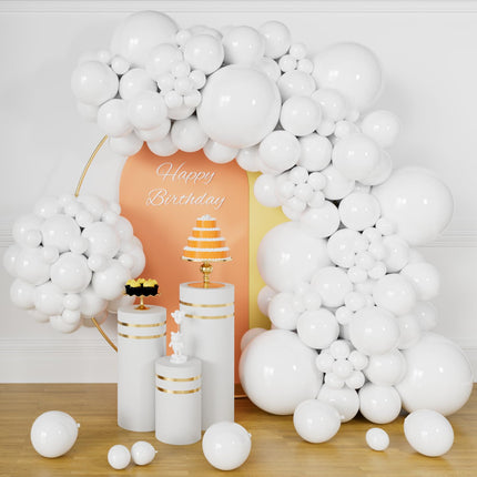 Kit de arco de globos negro mate de 134Pcs, kit de guirnalda de globos de látex