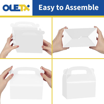 30Pcs White Party Favor Boxes Goodie Paper Gift Box
