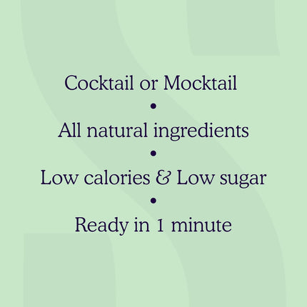 SAYSO Skinny Margarita Cocktail Sticks | Craft Cocktail or Mocktail in 1 Min, Just Add Water + Spirits (0g Sugar, 15 Calories, Vegan, Gluten-Free, Kosher, Non-GMO), 8 Single-Serve Mixers