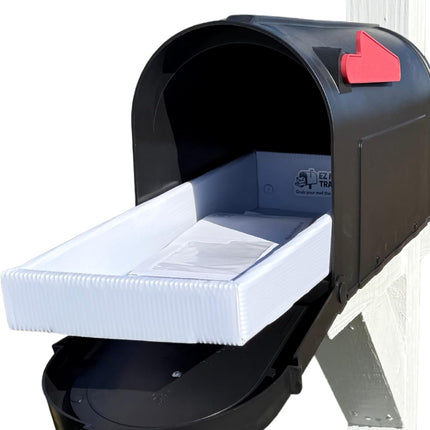 EZ Mail Tray™ – Mailbox Tray Insert & Extender – Slide Out Mailbox Tray for Easy Retrieval – Keeps Mail Dry – 6 Sizes for Custom Fit – Durable & Weather-Resistant – Made in USA (Large: 7" x 18.5")