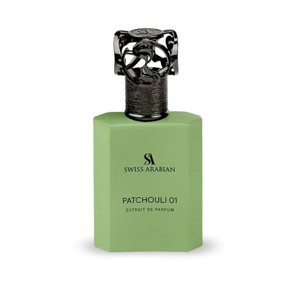 Swiss Arabian Patchouli 01 Long-Lasting Eau de Parfum 50ml – Unisex Luxury Perfume from Dubai, Modern Fougere with Lavender, Citrus & Warm Patchouli Woods