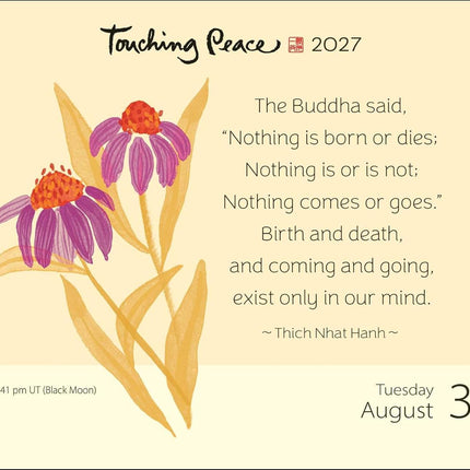 Thich Nhat Hanh 2027 Day-to-Day Calendar: Touching Peace