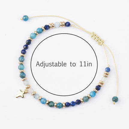 Pavolini Christian Gifts for Women, Mothers Day Gifts for Mom, Cross Bracelet, Christian Gifts, Inspirational Gifts for Women, Natural Stone Beaded Bracelets, Religious Gifts for Woman