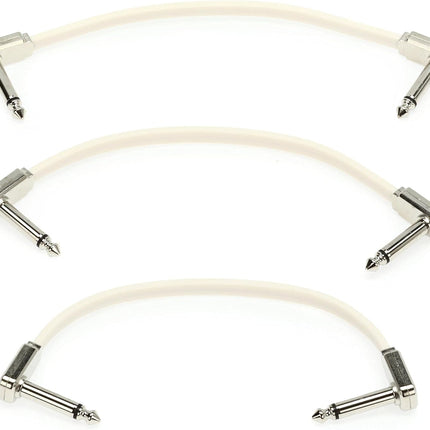 Ernie Ball Flat Ribbon Patch Cable, 3in, Black (P06225)
