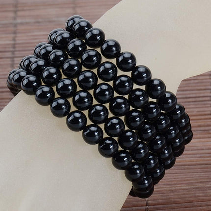 MASSIVE BEADS Handmade Yoga Stretch Elastic Bracelet Natural Stone Crystal Healing Power Energy Gifts for Unisex Adult 4mm 6mm 8mm 10mm