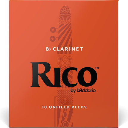 Organic Bb Clarinet Reeds, Strength 2.5, Pack of 10