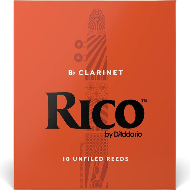 Organic Bb Clarinet Reeds, Strength 2.5, Pack of 10