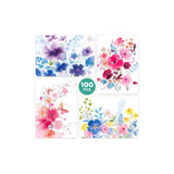 100 Pack Blank Cards and Envelopes, 3.5 x 5 Inch Watercolor Flowers Blank Greeting Cards, Note Cards Blank Inside, Invitation Cards, Blank Cards for All Occasions Bulk