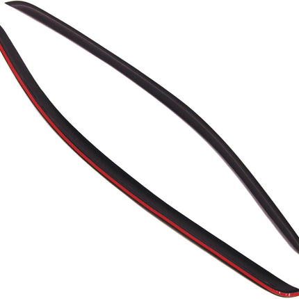 Tuningpros WD2-185 Dark Smoke 2 Pcs Set Window Visor (Outside Mount) Deflector Rain Guard Compatible with 2005-2009 Ford Mustang