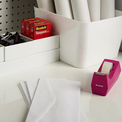 Scotch Transparent Tape, Clear Tape Engineered for Office and Home Use, 1 Inch Core 3/4 in x 1000 in, 3 Boxes