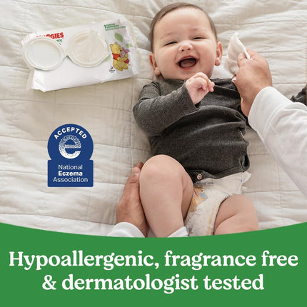 Huggies Natural Care Sensitive Baby Wipes — Hypoallergenic, 