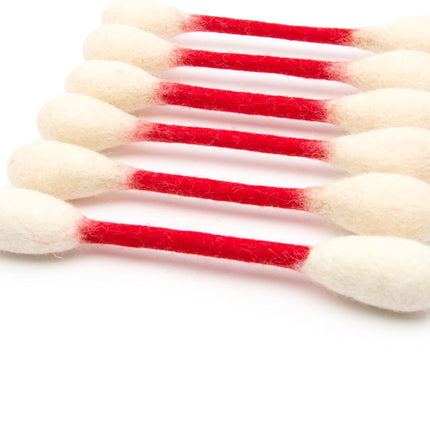 Glaciart One Swabs Cat Toys with Catnip - 6 Pk | Durable for Chew, Cute Cat Toys Interactive Kitty for Boredom, Exercise, & Play | Filled w/Organic Catnip for Anxiety & as Digestive Aid | Gift Idea