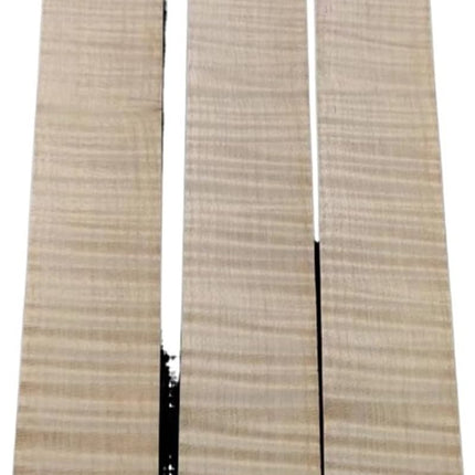 3pcs Less or Best Flames Violin Rib Blanks Maple wood Flamed Violin Side blanks 400mm(Less flame ribs)