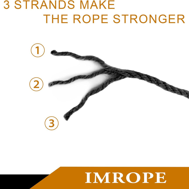4mm x 500 Feet Black Jute Rope, Twine for Gardening Tomato Climbing Plant