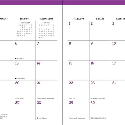 Effin' Birds 2027 Monthly/Weekly Planner Calendar