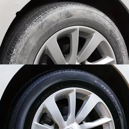Premium Tire Coating & Trim Restorer, Tire Coating Paste, Long-Lasting Ceramic Coating & UV Protection, Bring Back the Original Deep Black Shine to Rubber and Plastic ﻿(3pcs)