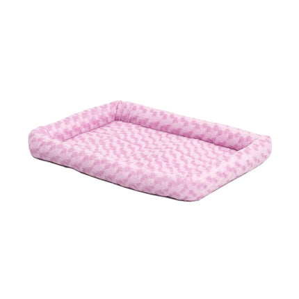 Cama para perros - cojín de soporte de vellón blanco, ultrasuave y lavable a máquina, compatible con jaulas y transportadoras de 24-Inch, para perros de raza pequeña