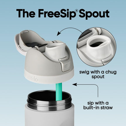 Botella de agua de acero inoxidable FreeSip 24 oz Denim