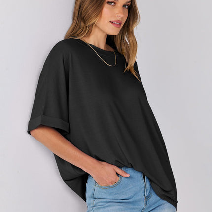 Womens Tops Summer Short Sleeve Oversized T Shirts 2026