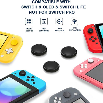 Ferkurn Joystick Replacement Cap Thumb Grip for Switch OLED & Switch Lite, Joystick Grip Button Stick Cover 3D Analog Cap Skin Replacement Part Repair Kit Accessories, 8 PCS