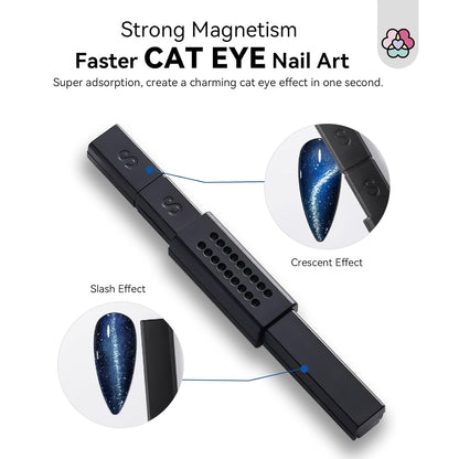 Cat Eye Magnet for Nails: 9PCS Cat Eye Gel Nail Polish Magnet Nail - photo 3