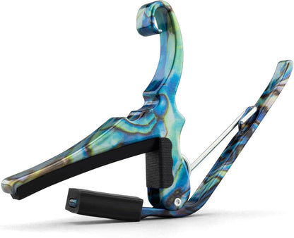 Quick-Change Guitar Capo, Abalone - For 6-String Acoustic Guitars, Made in USA, Quality, Strong - photo 2
