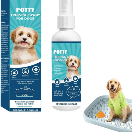 Dog Potty Training Attractant Spray - for Indoor, Outdoor, or Pad Use, All Ages and Breeds，3.38 fl oz