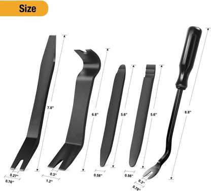 5 PCS Nylon Auto Trim Removal Tool Kit No-Scratch Removal Tool Kit - photo 2