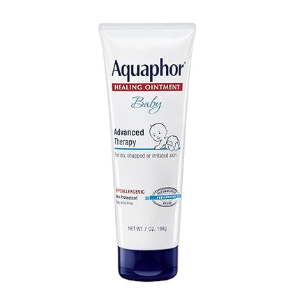 Aquaphor Baby Skin Protectant Healing Ointment Advanced Therapy 7 oz close up