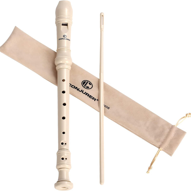 Soprano Recorder Instrument for Kids&Student - German Fingering 8 Hole Flute ABS Descant Recorders for Beginners with