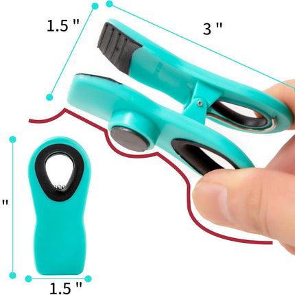 Chip Clips Bread Clips Bag Clips Magnetic Clips Chip Clip Chip Clips Bag Clips Food Clips Clips for Food Packages Chip Bag Clip (10pcs Black)