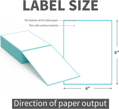 Fanfold 4 x 6 Direct Thermal Labels White Perforated Shipping Labels - photo 3
