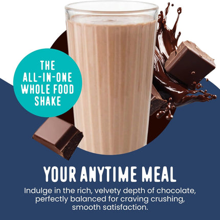 FlavCity Chocolate All in One Protein Shake Powder - On the Go Meal Alternative + Collagen Peptides, Reishi & Cordyceps - Focus, Skin, Hair & Joint Support - 100% Grass Fed Whey, 20 Servings