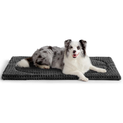 Cama lavable para perro mediano, tapete para jaula, 36x23 in. Almohadilla para perrera