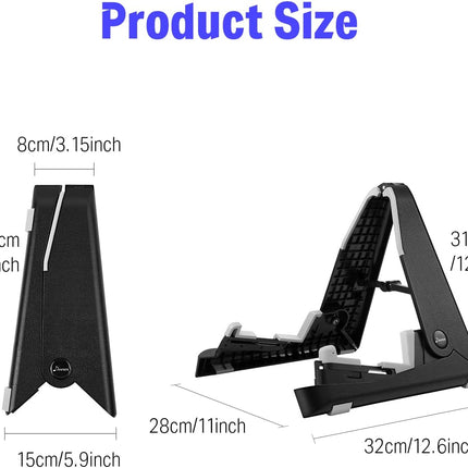 Donner Folding Guitar Stand A-frame, Acoustic Electric Guitar Stands Floor for Mandolin, Banjo, Ukulele, DS-2 (2 packs)