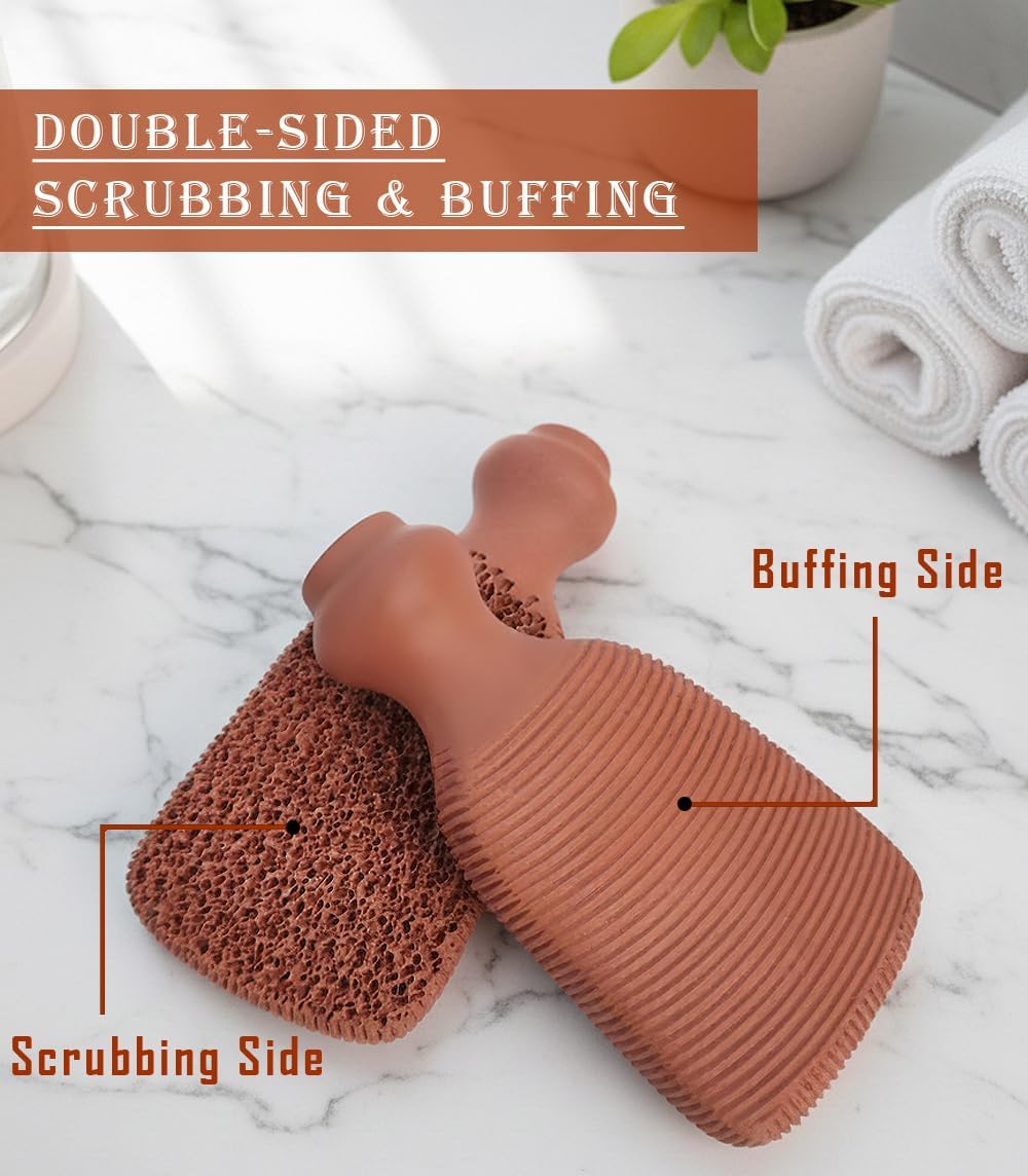 100% Natural Terracotta Pumice Stone Foot Scrubber - photo 2