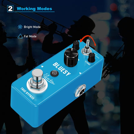 Rowin Vintage Vacuum Bluesy Guitar Effect Pedal