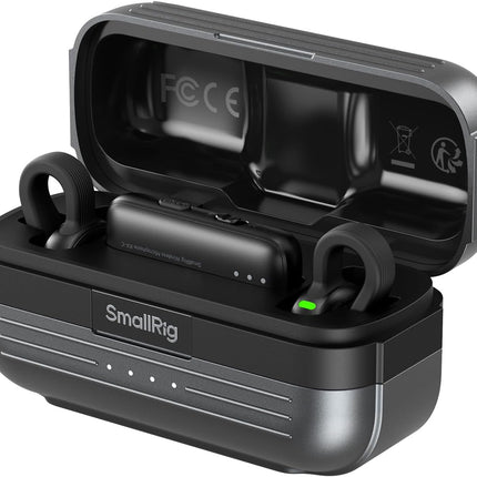 SMALLRIG Wireless Mic S70-C2 (2 TX + 1 RX + Charging Case), USB-C Compact Wireless Microphone for Android Phone/Action Camera, 48h Use, Noise Reduction Record for Vlog (Black)