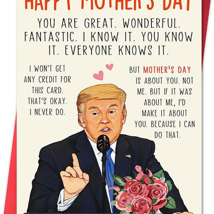 Funny Mothers Day Card, Humor Mothers Day Gifts for Mom from Daughter Son, Unique Mother’s Day Card for Wife from Husband