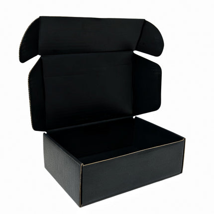 12"x9"x3" Shipping Boxes Set of 5, White Corrugated Cardboard Box Literature Mailer