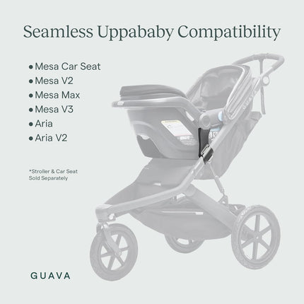 Guava Roam Stroller Car Seat Adapter for UPPAbaby Infant Car Seats | Travel System Adapter for Roam Jogging Stroller | Easy Click-in Attachment for Seamless Transitions