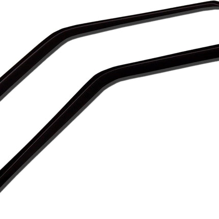 Tuningpros WV-740 Outside Mount Window Visor Deflector Rain Guard Dark Smoke 2-pc Set, Compatible with 2003-2008 Subaru Forester
