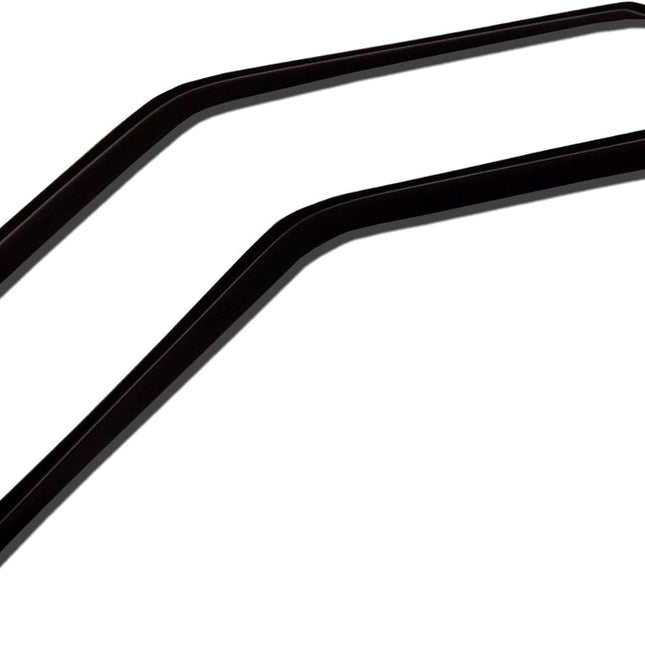 Outside Mount Window Visor Deflector Rain Guard Dark Smoke 2-pc Set
