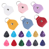 6PCS Guitar Pick Holder Keychain and 12PCS Guitar Picks Set