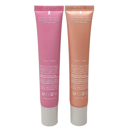 Summer Fridays Lip Butter Balm Sweet Pink Duo - Conditioning Tinted Lip Balm + Overnight Mask for Instant Shine + Color - Infused with Hydrating Shea Butter - Pink Sugar + Birthday Cake (2 Count)