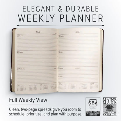 2025-2026 Weekly Monthly Planner, Acadia Plum, 8 x 5.5 - photo 2
